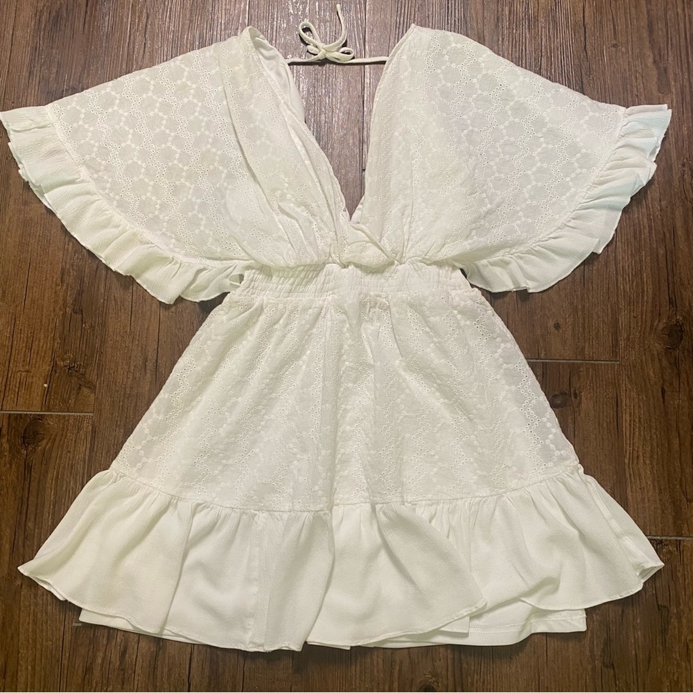 Lulus S Elegant White Ruffle Dress - Picture 2 of 6
